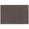 Ribbed cotton placemat in a charcoal grey colour. Rectangular shape, measuring 19" x 13".