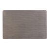 dark grey vinyl placemat with a subtle metallic finish.