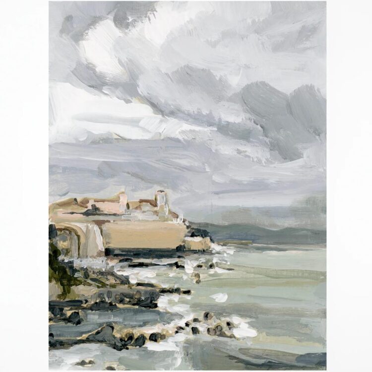 Laurie Anne Art Print: Antibes Coast (8" X 10")