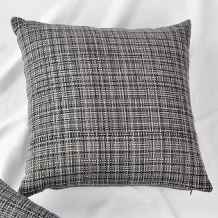 Pillow: Grey Textured Weave (Cover or Complete | 18"x18")