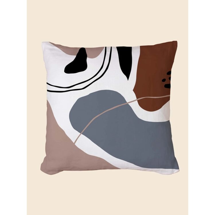 Pillow: Dusty Navy Abstract (Cover or Complete | 18"x18")