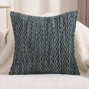 Pillow Cover: Woven Teal (18"x18")