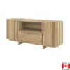 72 inch long sideboard in natural ash wood.